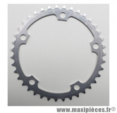 Plateau 39 dents route d.130 intérieur argent alu 9/10v. marque Miche - Pièce Vélo