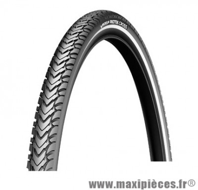 Pneu de vélo pour VTC 700x35 tr protek cross flanc réfléchissant noir (37-622) marque Michelin - Pièce Vélo