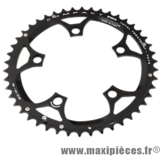 Plateau 46 dents route diamètre 110 extérieur noir (comp.shimano + campa ultra torque) 10/9v. marque Miche - Pièce Vélo