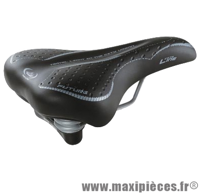 Selle loisir monte grappa 1900 élastomère future homme noir - Accessoire Vélo Pas Cher