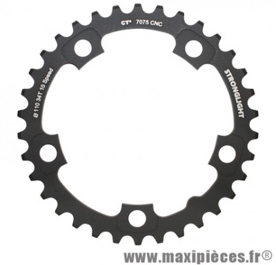 Plateau 34 dents route d.110 compact int type ultegra 6750 noir ct2 10v. marque Stronglight - Pièce Vélo