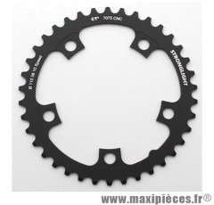 Plateau 38 dents route d.110 compact int type ultegra 6750 noir ct2 10v. marque Stronglight - Pièce Vélo