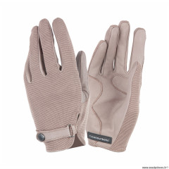 Gants vélo adulte long taille L marque tucano eva beige fermeture par pression