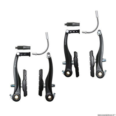 Etrier frein VTT-city v-brake alu noir (2 paires) 110mm