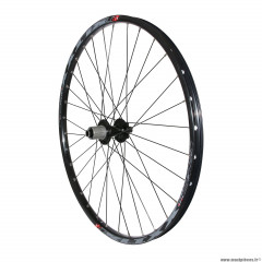 Roue vélo VTT 29 pouces klixx all mountain disc arrière couleur noir à roulements pour shimano 11-10-9 vitesses (tubeless et tubetype) 6 trous pour axe traversant 12-142 - jante largeur extérieur 29mm intérieur 23mm marque Vélox