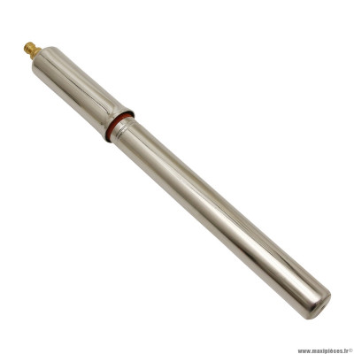 Pompe traditionnelle marque Newton acier valve presta-schrader l250mm couleur argent