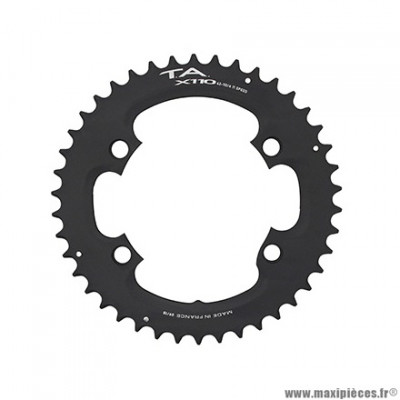 Plateau vélo route 4 branches 53 dents extérieur x110 type shimano 105 5800+r7000-ultegra 6800+r8000-dura ace 9000+9100 noir 11 vitesses marque Spécialités TA