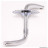 Pédalier monobloc enfant chrome manivelle 100mm plateau 24d. (3